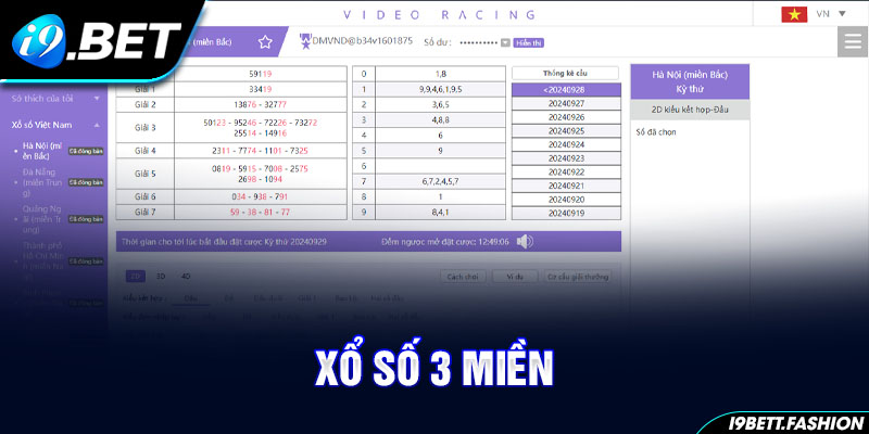 Xổ số 3 miền
